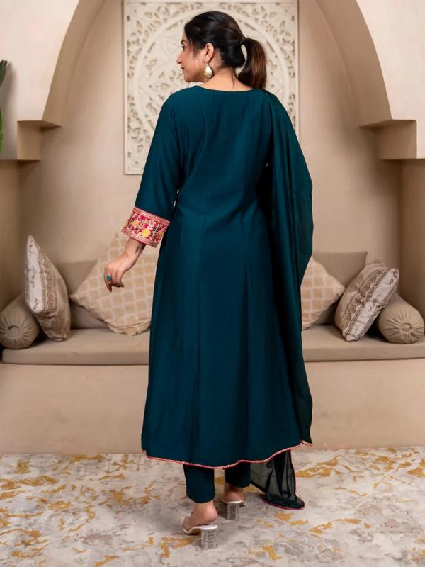 VP 9716 T Kiyaraah Stylish Anarkali Kurta Set Ready to Wear Soft Silk Fabric with Embroidered Dupatta Tailored Fit